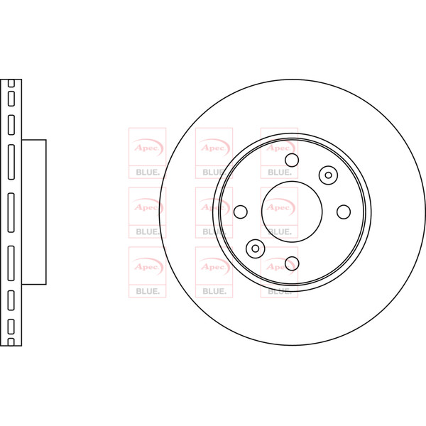 APEC BLUE BRAKE DISC (FRONT) (SINGLE) (R90) image