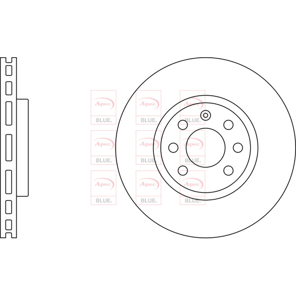 APEC BLUE BRAKE DISC (FRONT) (SINGLE) (R90) image