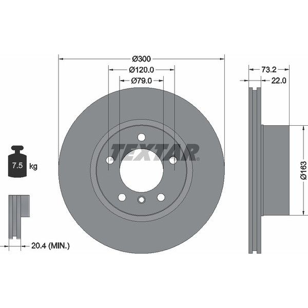 TEXTAR PC BRAKE DISCS image