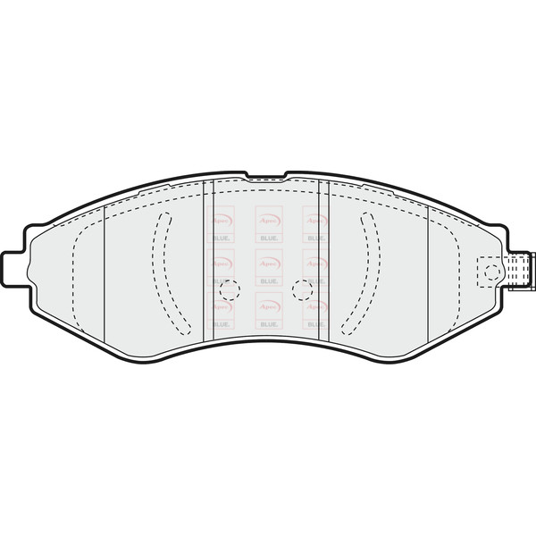 APEC BLUE BRAKE PADS (FRONT) (R90) image
