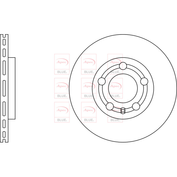 APEC BLUE BRAKE DISC (FRONT) (SINGLE) (R90) image