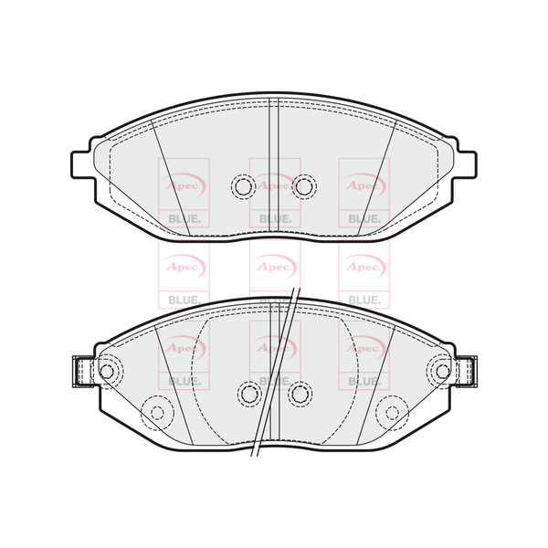 APEC BLUE BRAKE PADS (FRONT) (R90) image