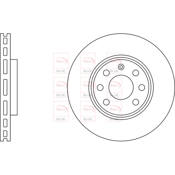 APEC BLUE BRAKE DISC (FRONT) (SINGLE) (R90) image
