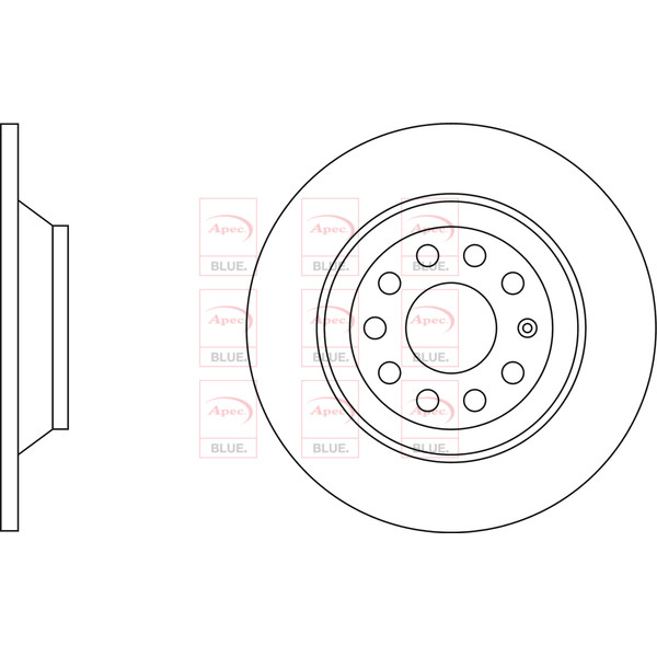 APEC BLUE BRAKE DISC (REAR) (SINGLE) (R90) image