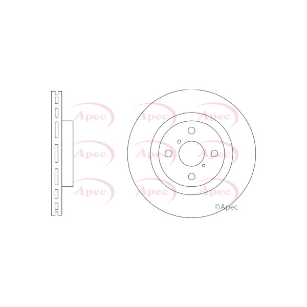 APEC BRAKE DISC (FRONT) (SINGLE) image