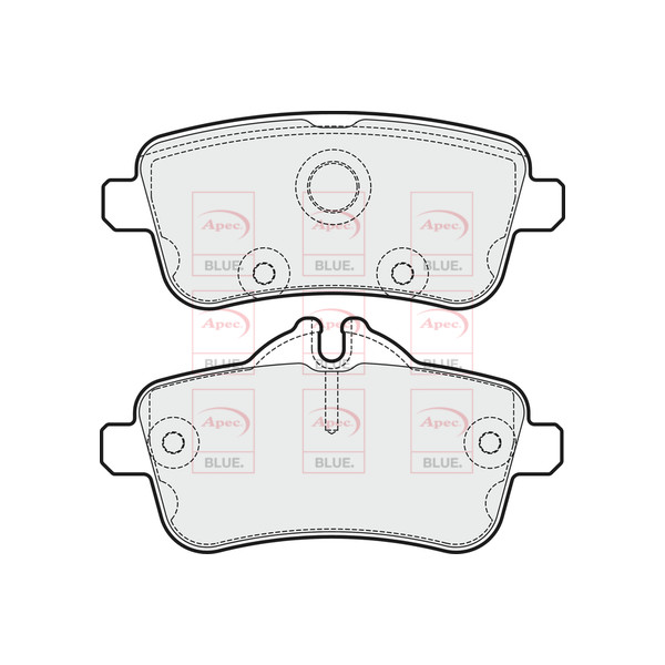 APEC BLUE BRAKE PADS (REAR) (R90) image