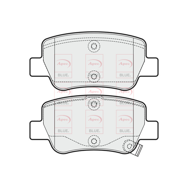 APEC BLUE BRAKE PADS (REAR) (R90) image