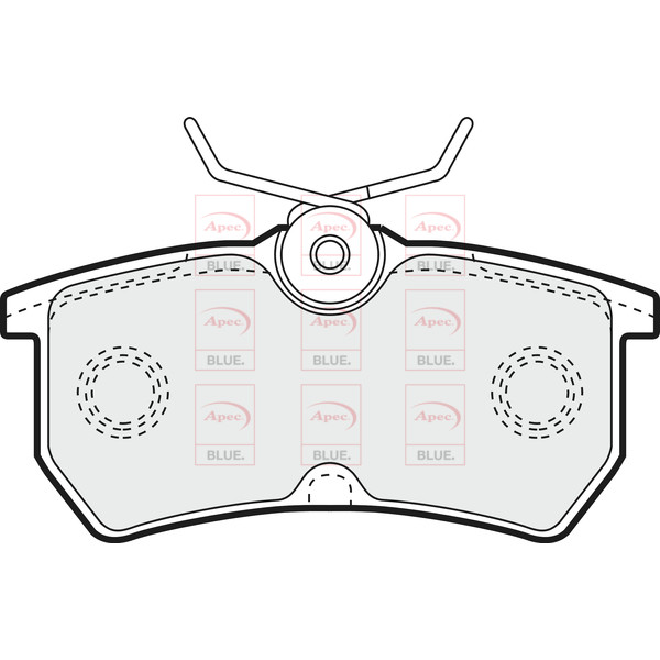 APEC BLUE BRAKE PADS (REAR) (R90) image