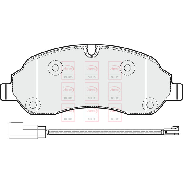 APEC BLUE BRAKE PADS (FRONT) (R90) image
