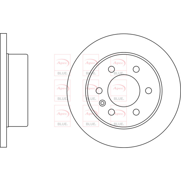 APEC BLUE BRAKE DISC (REAR) (SINGLE) (R90) image