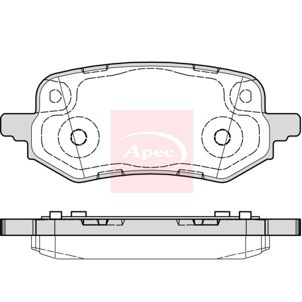 APEC BRAKE PADS (REAR) (R90) image