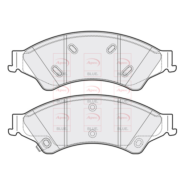 APEC BLUE BRAKE PADS (FRONT) (R90) image