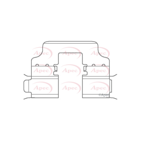 APEC BRAKE PAD FITTING KIT image