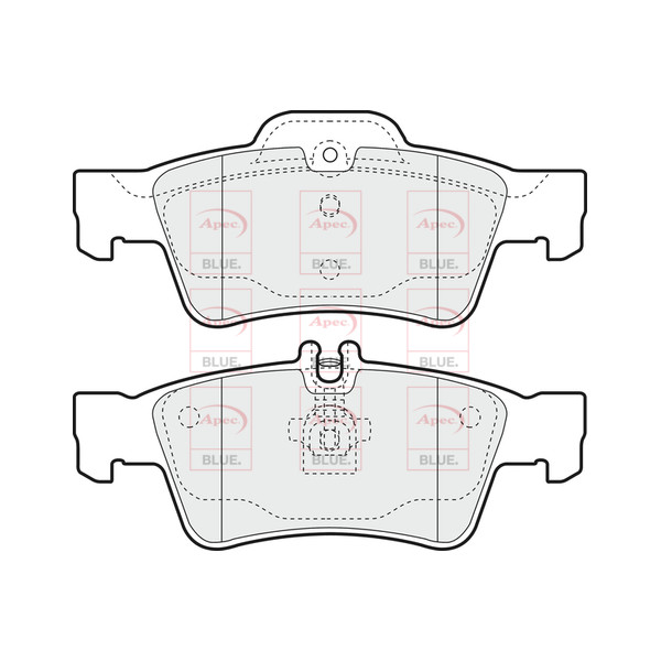 APEC BLUE BRAKE PADS (REAR) (R90) image