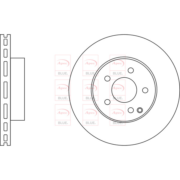 APEC BLUE BRAKE DISC (FRONT) (SINGLE) (R90) image