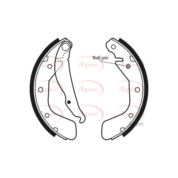 APEC BRAKE SHOES (REAR) (R90) image