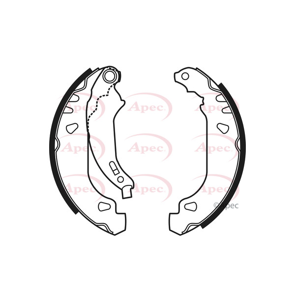 APEC BRAKE SHOES (REAR) (R90) image