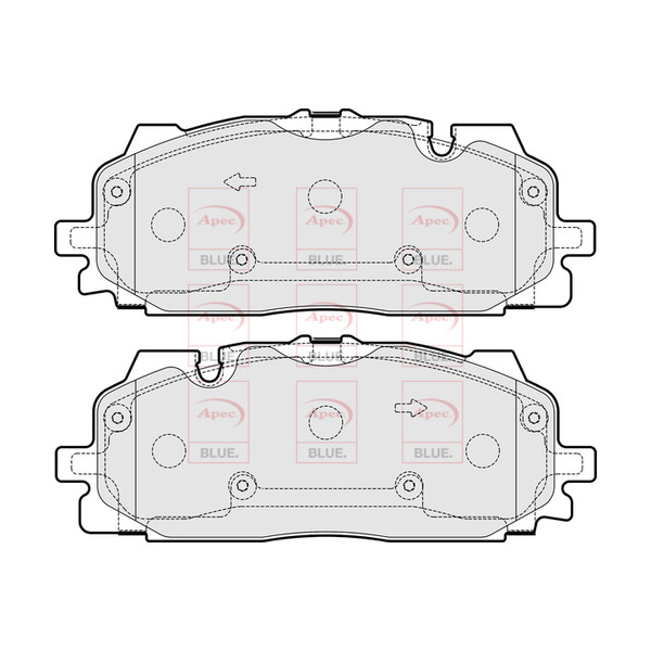 APEC BLUE BRAKE PADS (FRONT) (R90) image