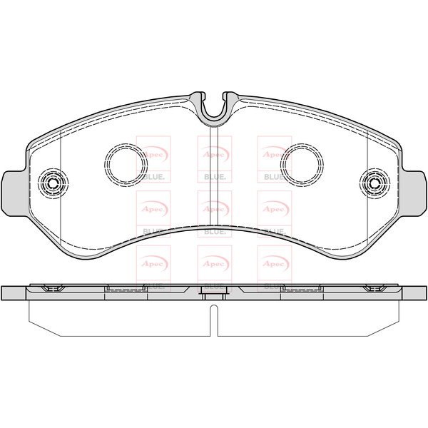 APEC BLUE BRAKE PADS (REAR) (R90) image