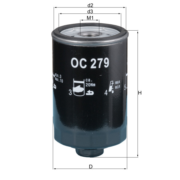 OIL FILTER - SPIN ON image