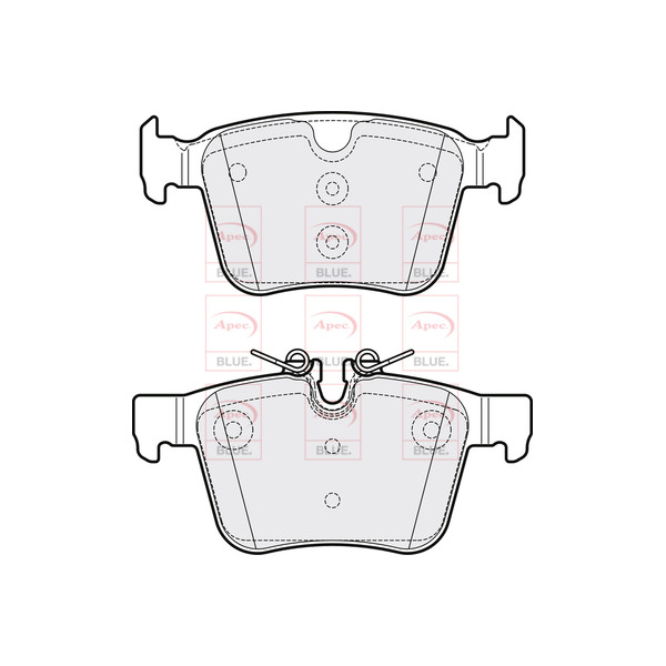 APEC BLUE BRAKE PADS (REAR) (R90) image