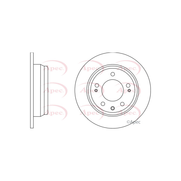 APEC BRAKE DISC (REAR) (SINGLE) image
