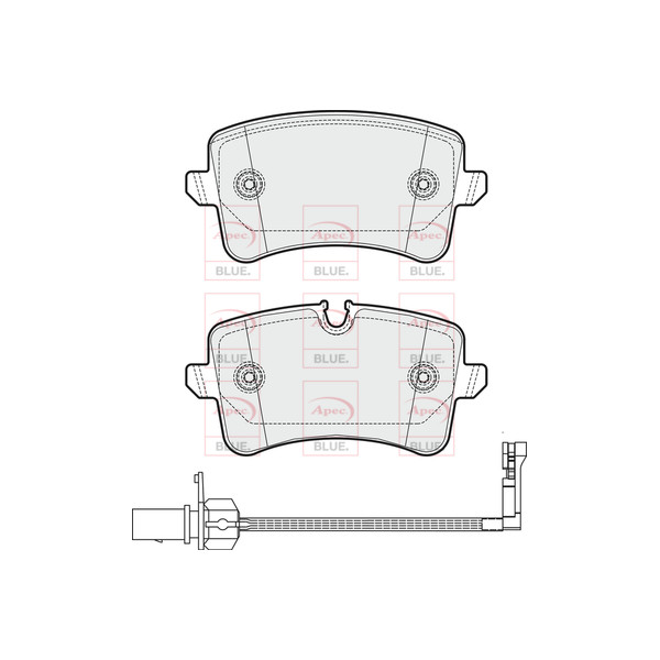 APEC BLUE BRAKE PADS (REAR) (R90) image