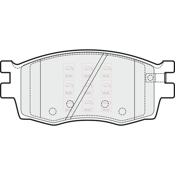 APEC BLUE BRAKE PADS (FRONT) (R90) image