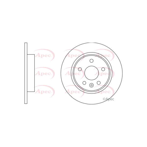 APEC BRAKE DISC (REAR) (SINGLE) image