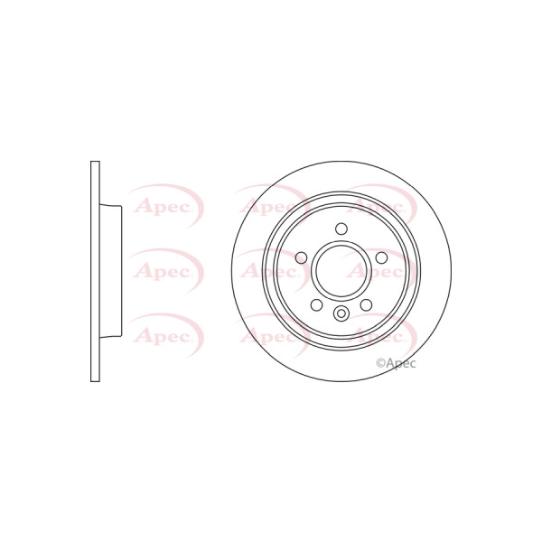 APEC BRAKE DISC (REAR) (SINGLE) image