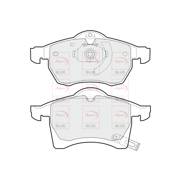 APEC BLUE BRAKE PADS (FRONT) (R90) image