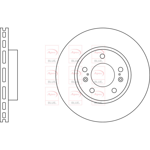 APEC BLUE BRAKE DISC (FRONT) (SINGLE) (R90) image