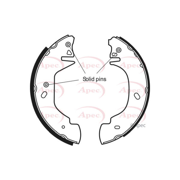 APEC BRAKE SHOES (REAR) (R90) image