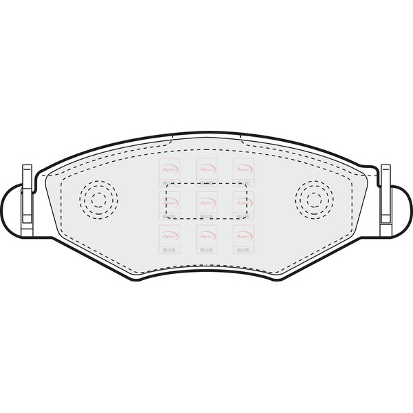 APEC BLUE BRAKE PADS (FRONT) (R90) image