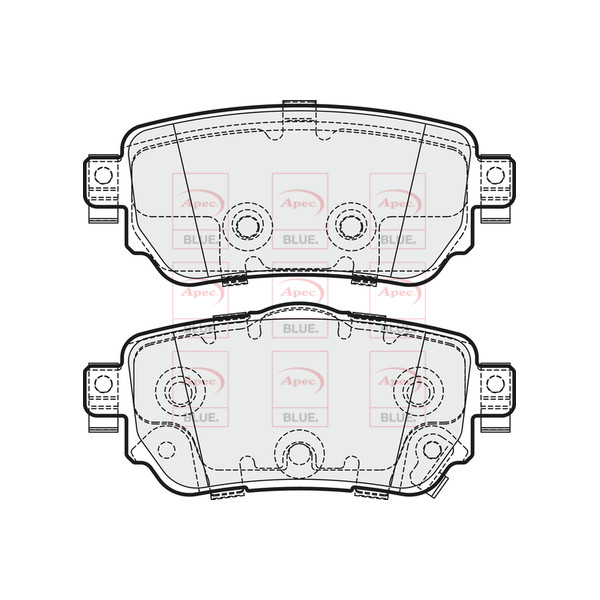 APEC BLUE BRAKE PADS (REAR) (R90) image