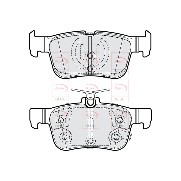 APEC BLUE BRAKE PADS (REAR) image
