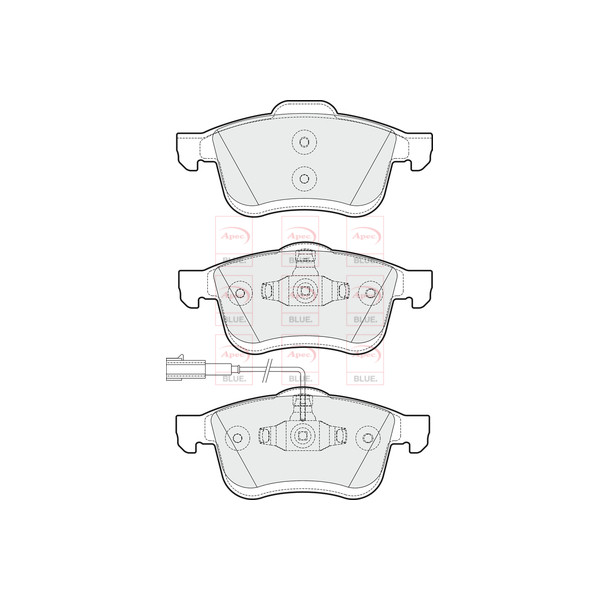 APEC BLUE BRAKE PADS (FRONT) (R90) image