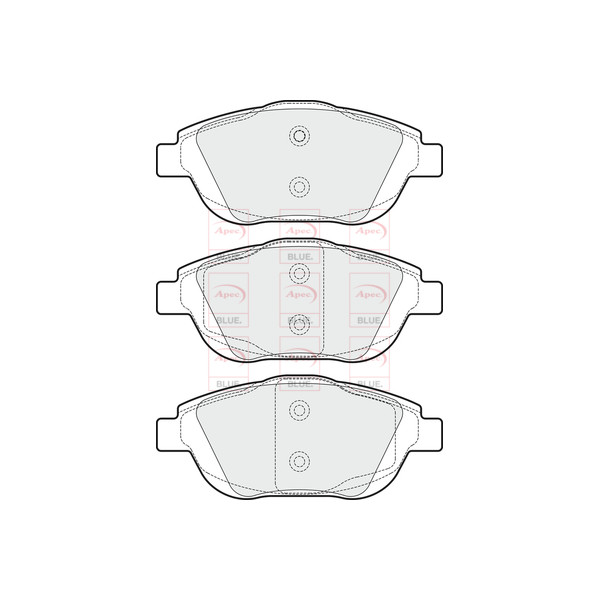 APEC BLUE BRAKE PADS (FRONT) (R90) image