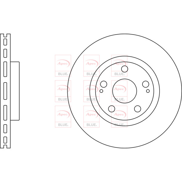 APEC BLUE BRAKE DISC (FRONT) (SINGLE) (R90) image