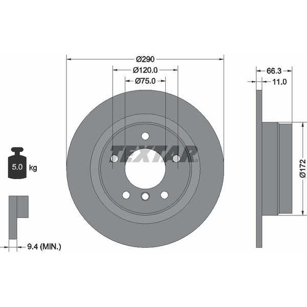 TEXTAR PC BRAKE DISCS image