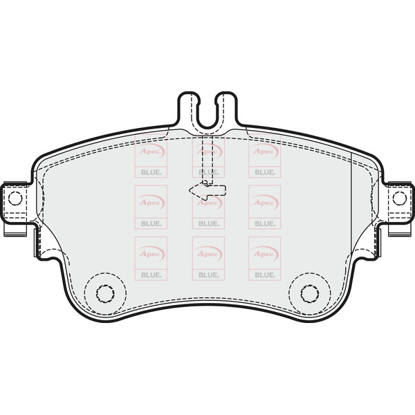 APEC BLUE BRAKE PADS (FRONT) (R90) image