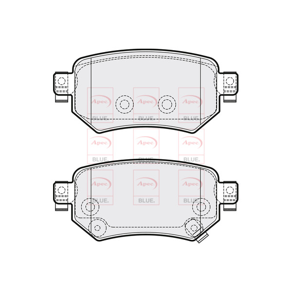 APEC BLUE BRAKE PADS (REAR) (R90) image