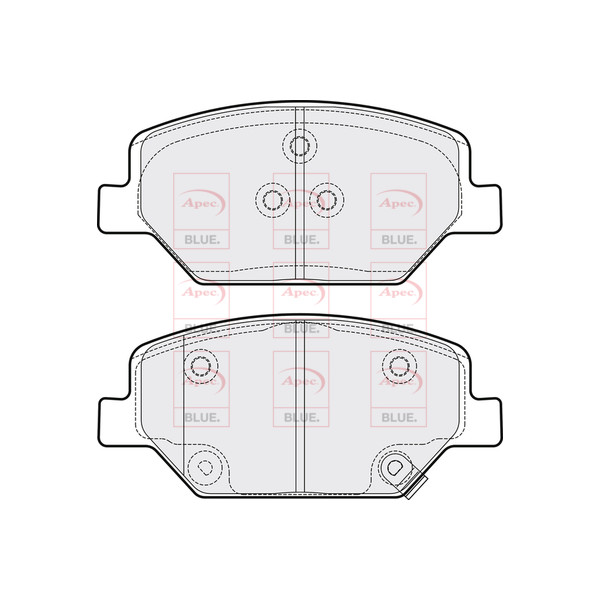 APEC BLUE BRAKE PADS (FRONT) (R90) image