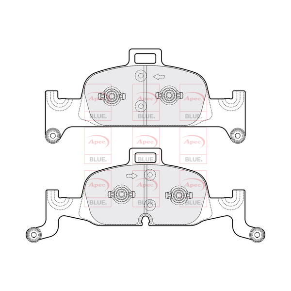APEC BLUE BRAKE PADS (FRONT) (R90) image