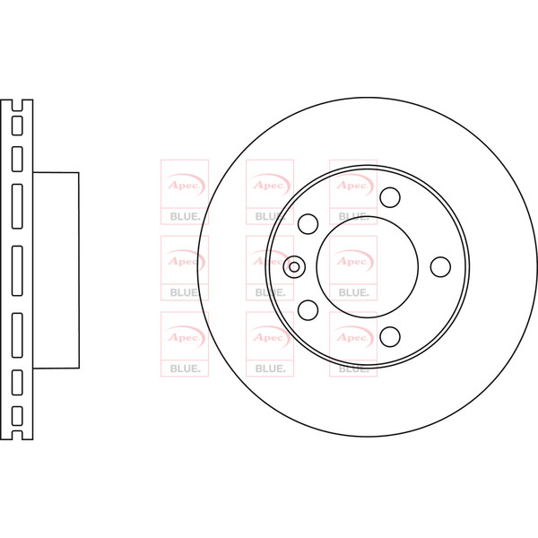 APEC BLUE BRAKE DISC (FRONT) (SINGLE) (R90) image