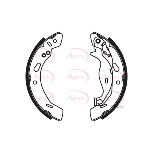 APEC BRAKE SHOES (REAR) (R90) image