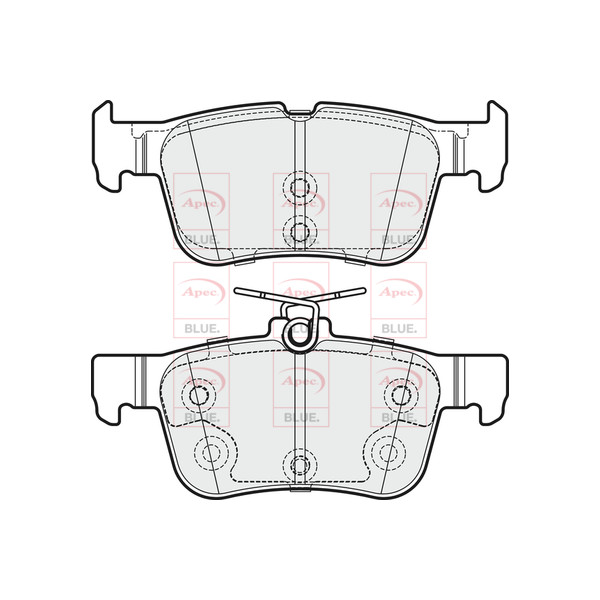 APEC BLUE BRAKE PADS (REAR) (R90) image