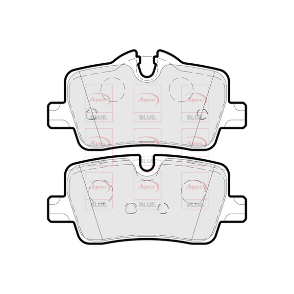 APEC BLUE BRAKE PADS (REAR) (R90) image