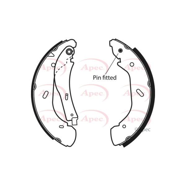 APEC BRAKE SHOES (REAR) (R90) image