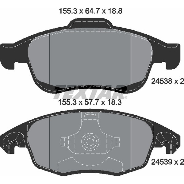 TEXTAR PC BRAKE PADS image